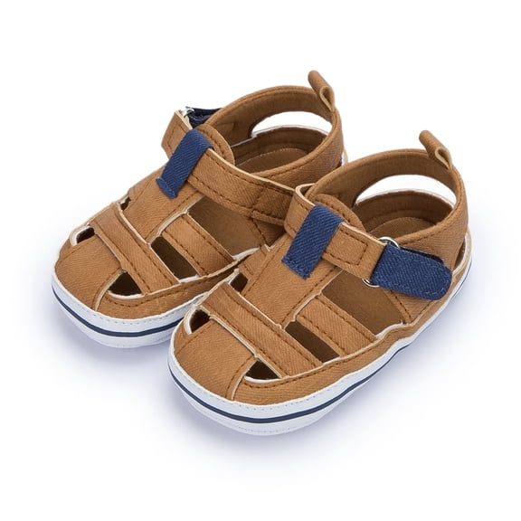 HsdsBebe Baby Boys Shoes Infant Summer Sandals Closed Toe Shoe for Newborn 0-18 Months