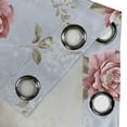 thumbnail image 4 of Ambesonne Garden Vibes Grommet Curtain, Rose Romantic Spring, 50"x63", Pale Sky Blue Pale Maroon, 4 of 5