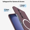 thumbnail image 3 of for Samsung Galaxy Z Fold 5 Case Full Body Cover Protection with Built-in Screen Protector, Compatible with MagSafe Slim Phone Case for Samsung Galaxy Z Fold 5, Wine Red, 3 of 5