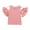 Pink, variant on JoyHoop 0-4t Toddler Girls Ruffle Sleeve T Shirt Puff Short Sleeve Basic Tank Top Blouse Plain Solid Kids Casual Clothes