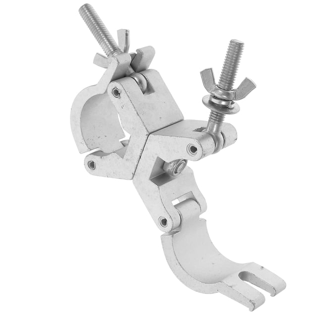 unbranded Abrazadera Para Luces De Escenario En Aluminio Con Doble Anillo Y Rotación 360 Grados Para Truss