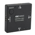 thumbnail image 2 of 3 Way HD Multimedia Interface Selector, Compact Professional HD Multimedia Interface 2.0  4K 60HZ AV Synchronization  for DVD Player for AV Receiver, 2 of 7