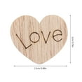thumbnail image 2 of WHAMVOX 100pcs Heart Shaped Wooden Confetti Love Wood Heart Paper Confetti Engraved Love Heart Rustic Wedding Party Decorations, 2 of 8