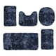 thumbnail image 2 of ¡Ofertas del día! Juego de 5 alfombrillas de baño Topliu de colores variados, suaves, cómodas y con absorción de agua, antideslizantes, gruesas y lavables para baño y ducha., 2 of 8