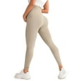 thumbnail image 3 of PULLIMORE Women’s High Stretch Maternity Leggings – Pregnancy Clothes for All Seasons, Apricot Size L, 3 of 6