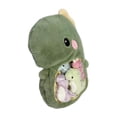 thumbnail image 3 of Juego de peluche de dinosaurio para niños, decoración interior de coche, adorable accesorio de fotografía verde, colección suave, regalo de cumpleaños, 3 of 10