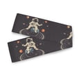 thumbnail image 7 of Yayeee Table Runner 70 inches Long Home Kitchen Dinning Party Decoration, Black Astronaut Space, 7 of 7