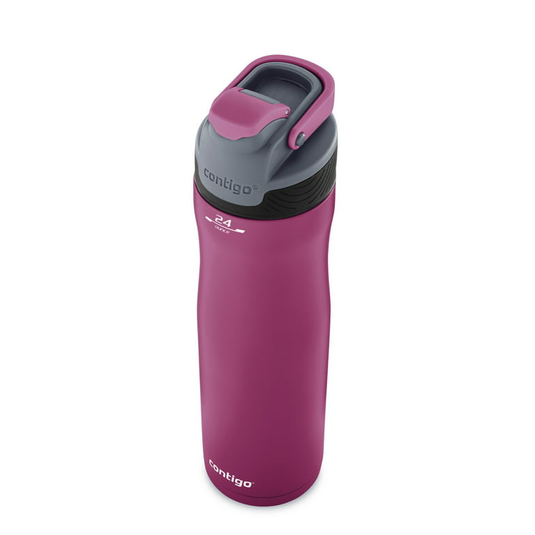Contigo Cortland Chill 24 oz Silver and Blue Solid Print Stainless