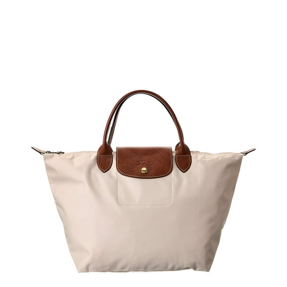 Longchamp Le Pliage Original Medium Canvas Short Handle Handbag, Beige