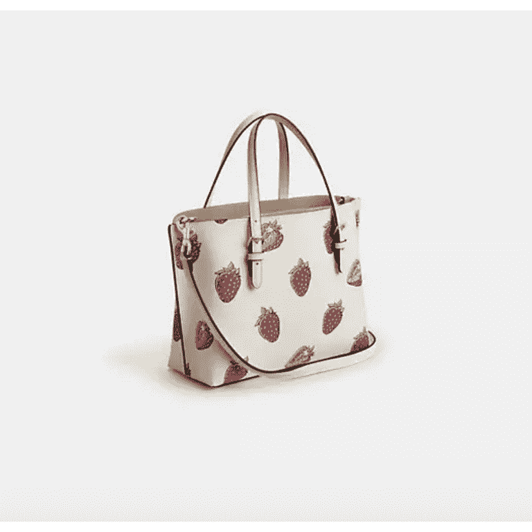 【COACH】Mollie Tote Bag 25 With Strawberry Print Coach Tote Bag Mollie 25 With Strawberry Print - Walmart.com