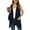 Navy_Blue, variant on Uvplove Women's Summer Sleeveless Soft Knit Cardigan with Pockets High Low Drape Front Open Cardigan Blouse