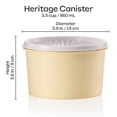 thumbnail image 5 of Tupperware Heritage 3.5-Cup Food Storage Canister with Lid, Yellow, 5 of 9