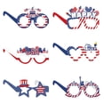 thumbnail image 1 of Vasos de papel para fiesta del 4 de julio, accesorios para el Día de la Independencia, decoraciones para anteojos de fiesta patriótica, marcos de anteojos divertidos, regalos de decoración, Akmoler, 1 of 5