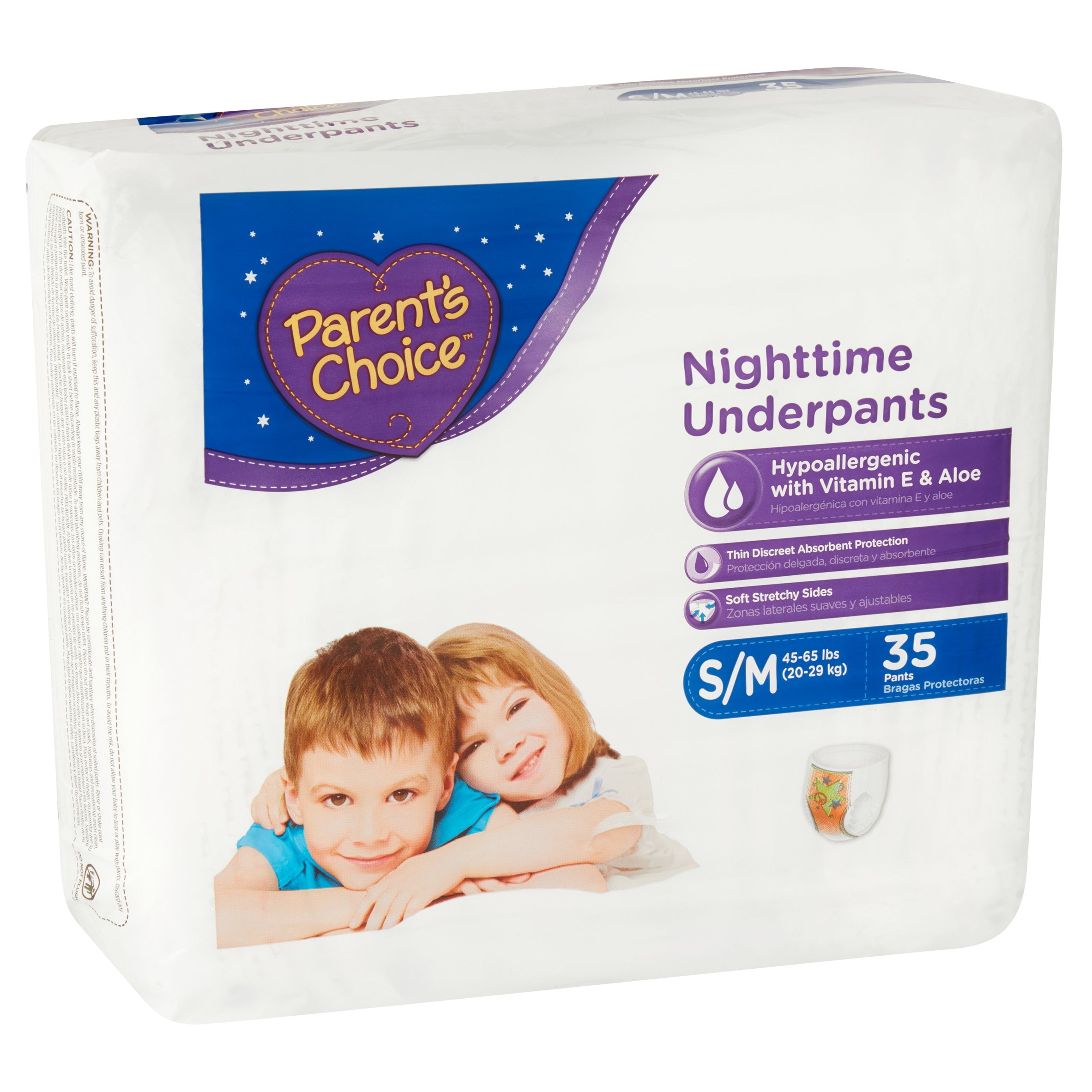 Parent's Choice Nighttime Underpants, Size L/XL 60-125lbs, 27 Pants 