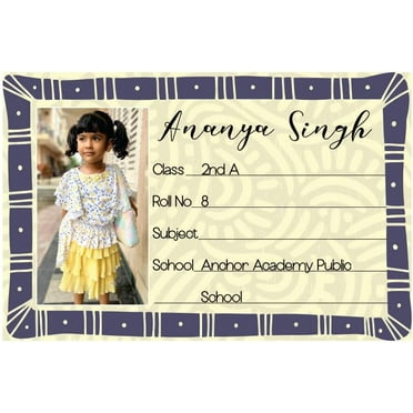 Adhesive Classroom Name Tags – 36 Personalized Photo Labels for Students, Perfect for Teachers Note Book Diaries