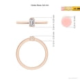 thumbnail image 4 of ANGARA Natural 0.32 Ct. Diamond Solitaire Ring in 14K Rose Gold for Women (Ring Size: 11.5), 4 of 9