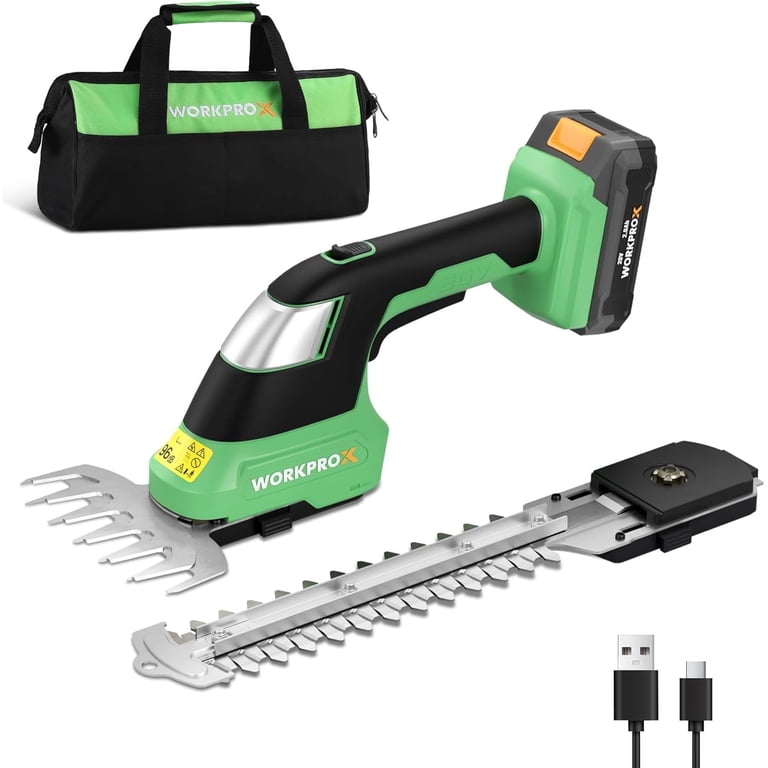 Workprox 20V Cordless Grass Shear & Hedge Trimmer, 2-in-1 photo 1