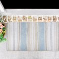 thumbnail image 3 of Alfombra de baño Chardin Home Maui, 100% algodón, 53 x 86 cm, color azul y beige costal, 3 of 6