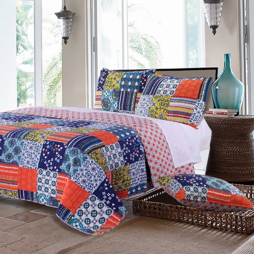 Greenland Home Fashions Arianna Reversible Quilt Set