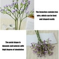 thumbnail image 5 of Nrmrqz Baby's Breath Artificial Silk Flowers - 28cm (11") Light Blue, White, Red, Purple, Yellow, Pink | Wedding & Home Decor | Lifelike Polyester Blooms with Flexable Stems | Pack of 1, 5 of 6