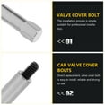 thumbnail image 4 of 10pcs Valve Cover Bolts Chrome Steel Valve Covers Bolts Automotive Bolt Kit 1/4inch, 4 of 6