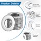 thumbnail image 2 of Uxcell 100-Pack 5/16" Arandelas Planas, 3/4" OD Arandelas de Acero Inoxidable 304 para Tornillos y Tuercas [Plateado], 2 of 6