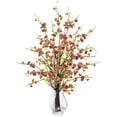 thumbnail image 1 of Cherry Blossom in Glass Vase, Pink, 1 of 1