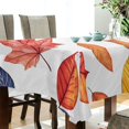 thumbnail image 5 of Yayeee Tablecloths 54" x 54" Rectangle Wrinkle Resistant Party Table Cover, Blue Leaves, 5 of 8