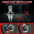 thumbnail image 3 of H4 HS1 9003 LED Motorcycle ATV UTV Headlight Hi/Low Beam 6500K 15W Bulb Conversion Kit, 3 of 10