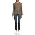 thumbnail image 5 of Time and Tru Women's Hacci Crew Neck Pullover, 5 of 5