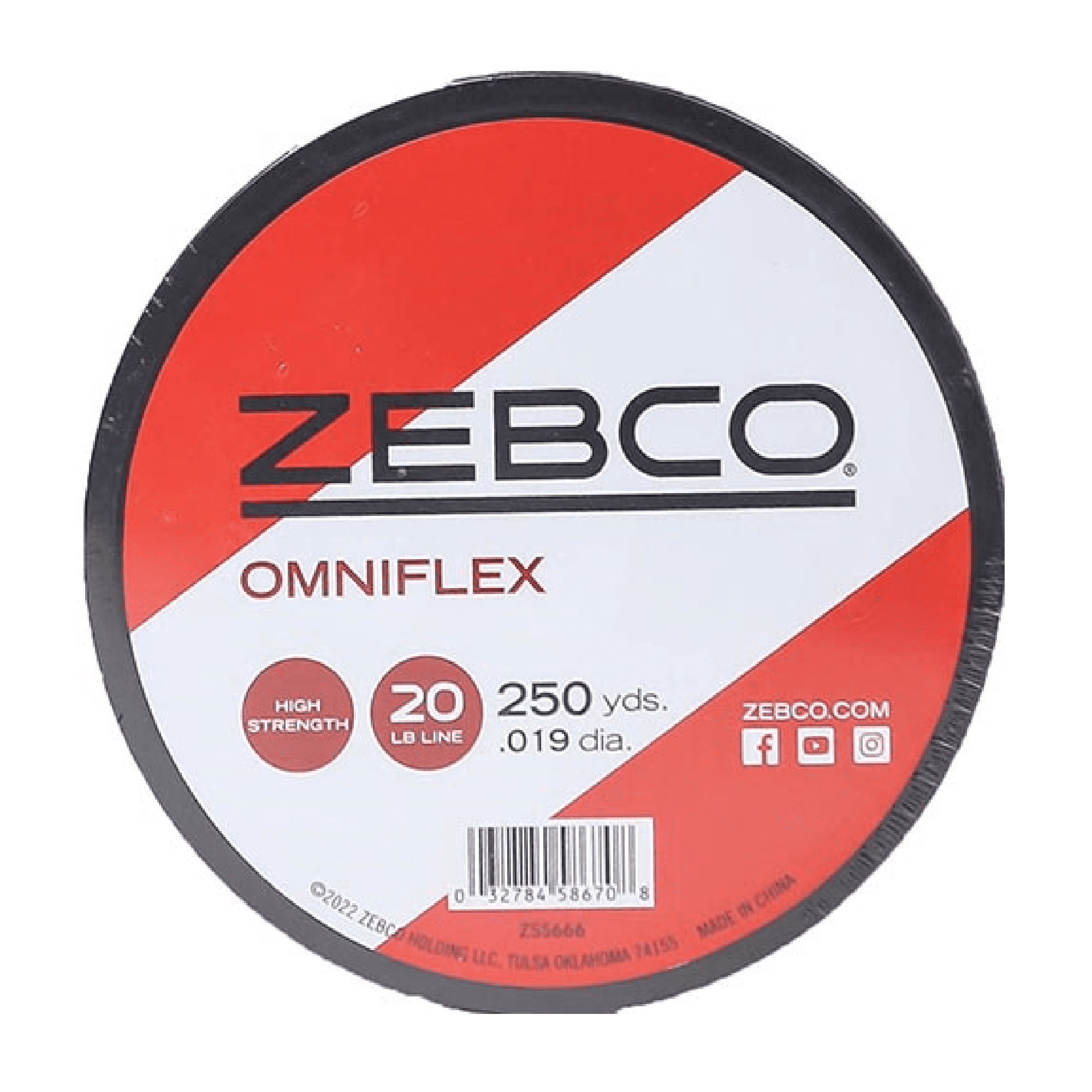 (3 pack) Zebco Omniflex Monofilament Fishing Line, 20-Pound Tested