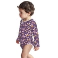 thumbnail image 3 of Xecao Butterflies And Floral Print Baby unisex-baby Cotton Long-sleeve Bodysuits-3 Months, 3 of 6