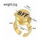 thumbnail image 4 of "2 Anillos para Mejores Amigos Anillo Bff 2 Belug  Color Oro  ", 4 of 5