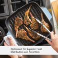 thumbnail image 4 of KitchenAid 11-Inch Enameled Cast Iron Grill Pan - Blue Velvet, 4 of 5