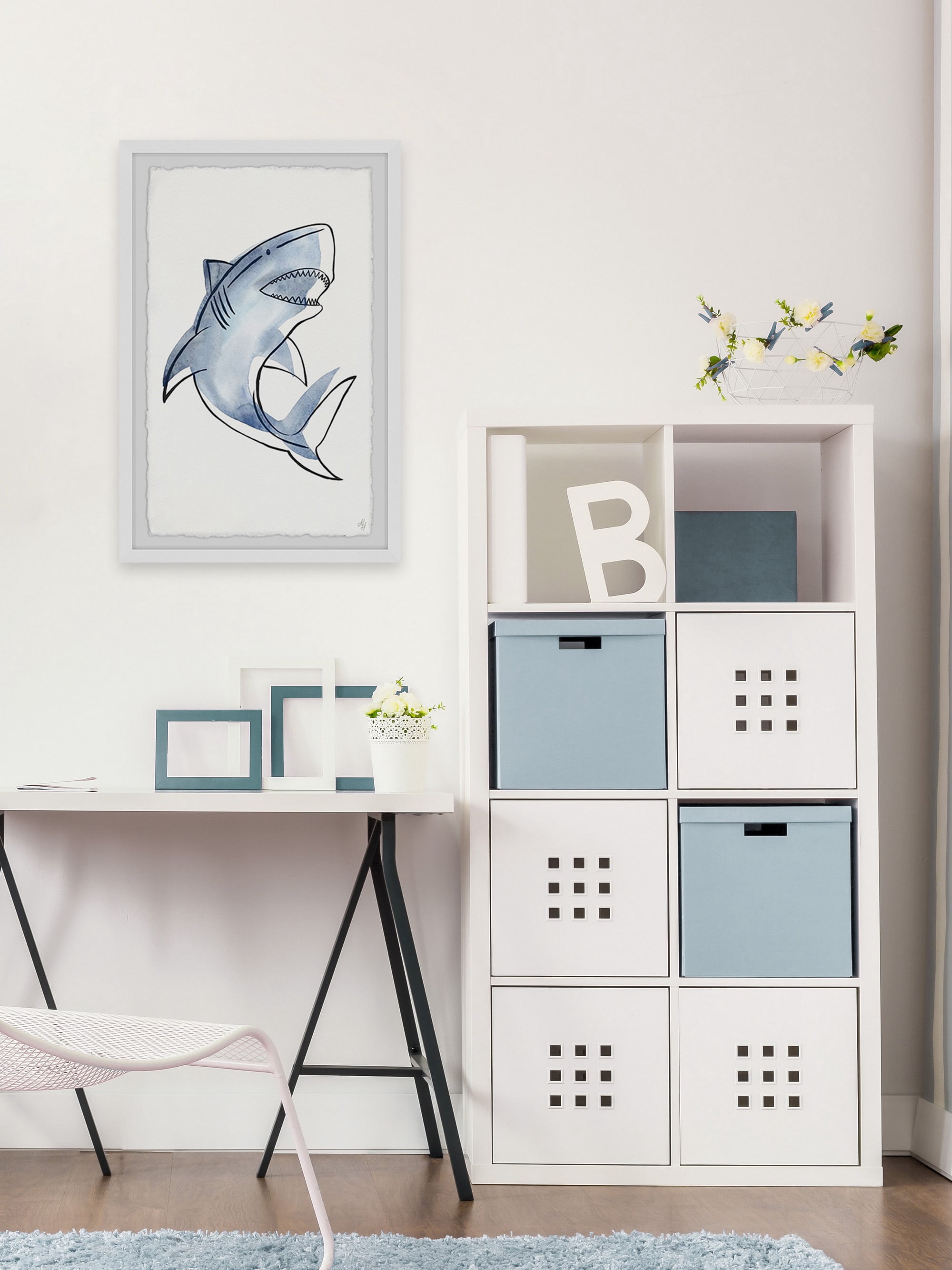 Marmont Hill Shark's Teeth Framed Wall Art