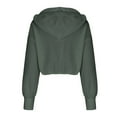thumbnail image 5 of Timegard Half Zip Sweatshirt for Women Hoodies Cropped Pullover Fall Casual Loose Tops with Pockets, 5 of 7