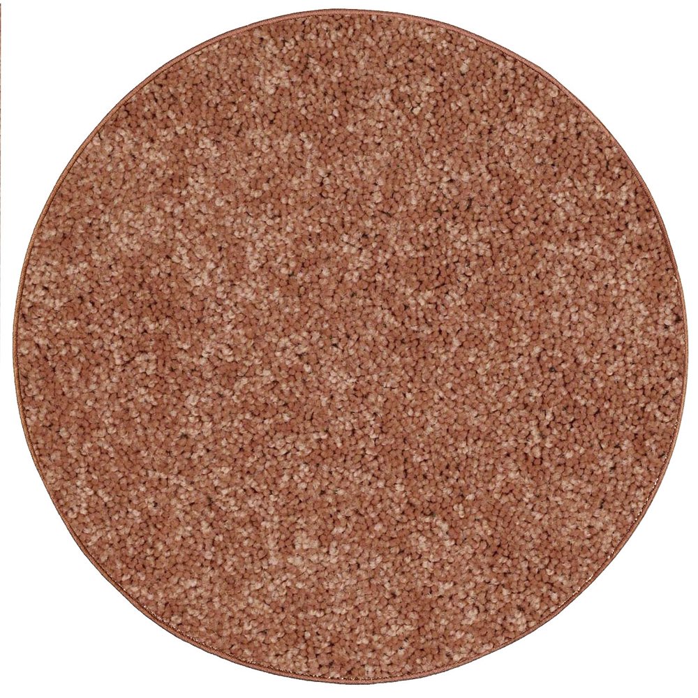 Ambiant Pet Friendly Solid Color Area Rugs Rust 3' Round Walmart