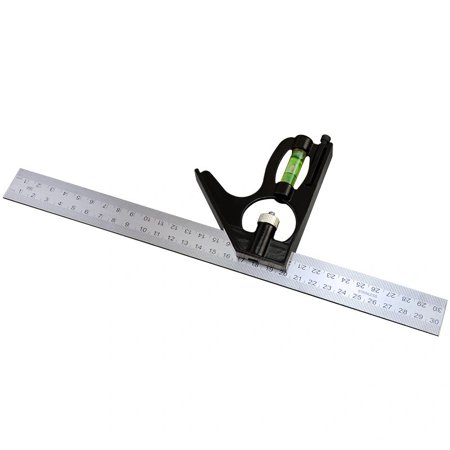 Équerre Combinée 300 mm Acier Inoxydable Règle d'angle de Combinaison ...