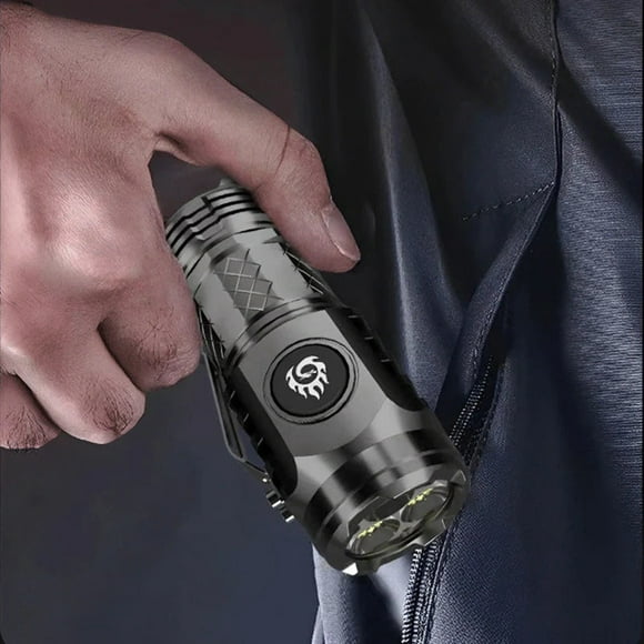 High Power Rechargeable LED Flashlight Beam Portable Outdoor Emergency Light for Home Use
