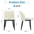 thumbnail image 2 of Danolapsi Dining Chairs Set of 2, Modern Kitchen Side Chairs with Padded Seat, Back and Wooden Legs for Dining Room, Kitchen, Restaurant, 2 of 7