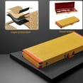 thumbnail image 3 of HarmonyStrings Electric Guitar Square Hard Case w/ Hardware & Lock Yellow with plush lined interior that includes extra neck and bridge padding Large interior storage compartment for accessories, 3 of 8