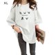 thumbnail image 1 of Camiseta de mujer estampada, manga corta, cuello redondo, camiseta holgada de verano, blanco, XL tholdsy AP001204-31B, 1 of 7
