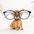 thumbnail image 3 of (1 pieza/venta de cachorro caqui) material de resina con montura de gafas creativa, 3 of 5