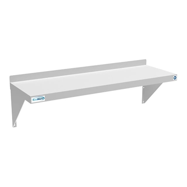 Koolmore Tablette Murale en Acier Inoxydable 12x36 NSF pour Cuisine, Argent