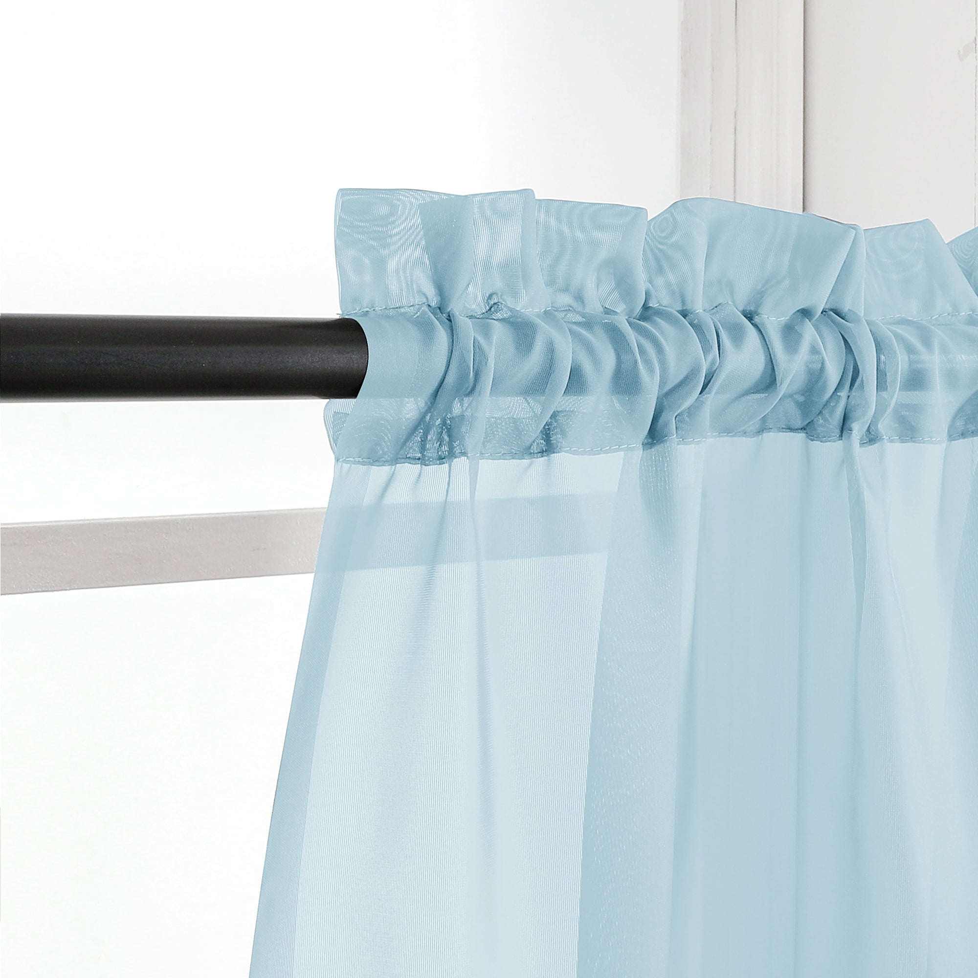 OVZME 2 Pieces Sheer Voile Curtains 84 inches Long, Lightweight Soft Elegant Semi Window Treatments (图2) OVZME 2 Pieces Sheer Voile Curtains 84 inches Long, Lightweight Soft Elegant Semi Window Treatments (图2)