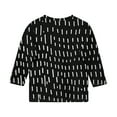 thumbnail image 3 of ShomPort 3-12 Years Baby Children Tops Graphic Print Quarter Sleeve Round Collared Trendy Tees Tops Regular Lightweight Clothes, 3 of 5