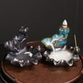 thumbnail image 6 of 1pc Lotus Ceramic Backflow Incense Burner, Aromatherapy & Meditation Home Decor (Without Incense), 6 of 7