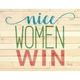 thumbnail image 2 of Rae, Marla 32x26 Gold Ornate Wood Framed with Double Matting Museum Art Print Titled - Nice Women Win, 2 of 4