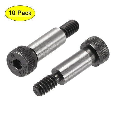 

Uxcell Alloy Steel Socket Head Shoulder Bolts 1/2 x1/4 Shoulder #10-24 Thread 10 Pack