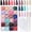 B--Long Coffin Presson, variant on 576 count Round Square Press Nails Short Nails, XS Short Press Nails Squoval Nails Tips Full Cover, Gel Artificial Fingernail False Presson 24 Colors for Girls Women